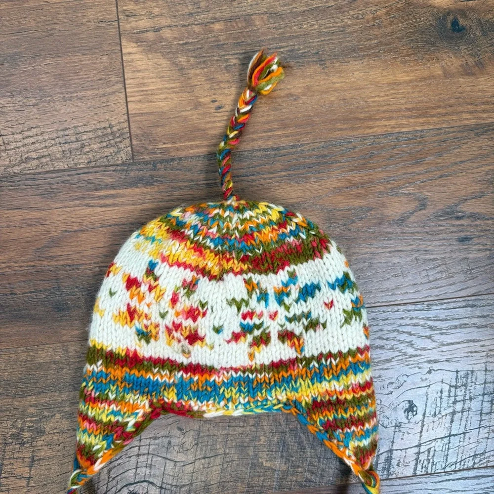 Women's Ski/Snowboard Multicolored / Snowflake Knit Print Beanie Hat
